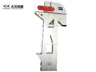 牵引构件是锻造环链，输送量可达365m3/h，可提升50m